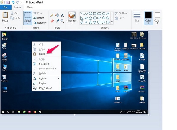 Cách Chụp Màn Hình Laptop Và Thêm Văn Bản Với Paint Sử dụng Paint để lưu hình ảnh chụp màn hình