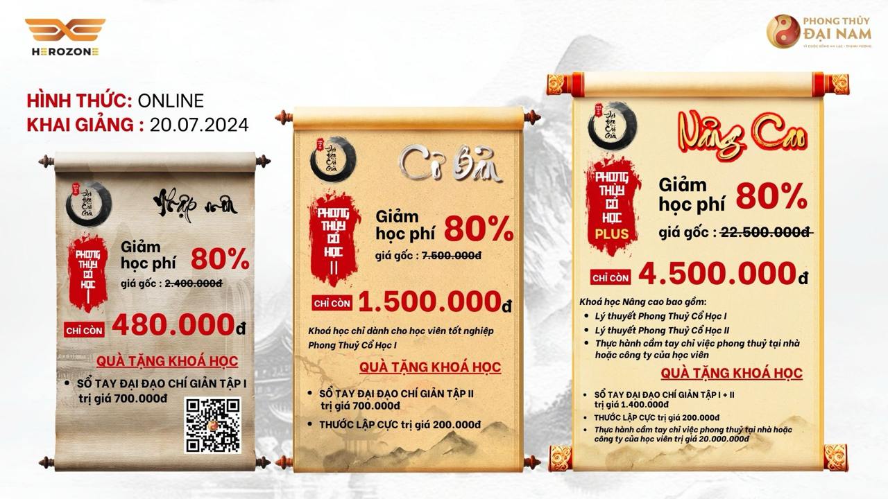 Khóa học phong thủy online