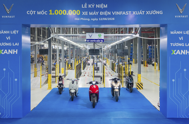 VinFast Đánh Dấu Mốc Quan Trọng Với Chiếc Xe Máy Điện Thứ 1 Triệu