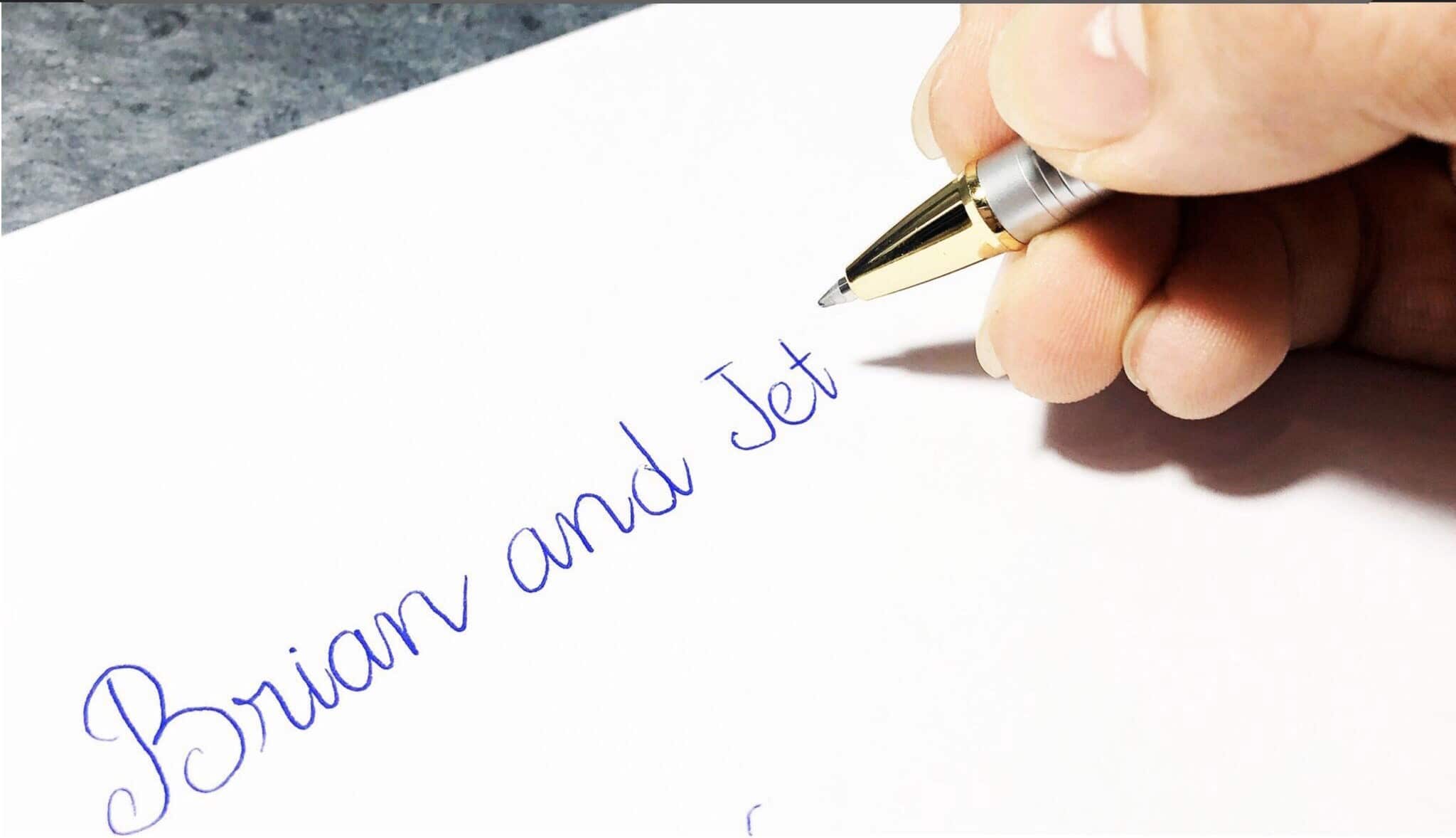 Đánh Giá Chi Tiết Bút Ký Brian & Jet BJ003: Đẳng Cấp Hay Chỉ Quảng Cáo? 3 Nét viết bút ký BJ003